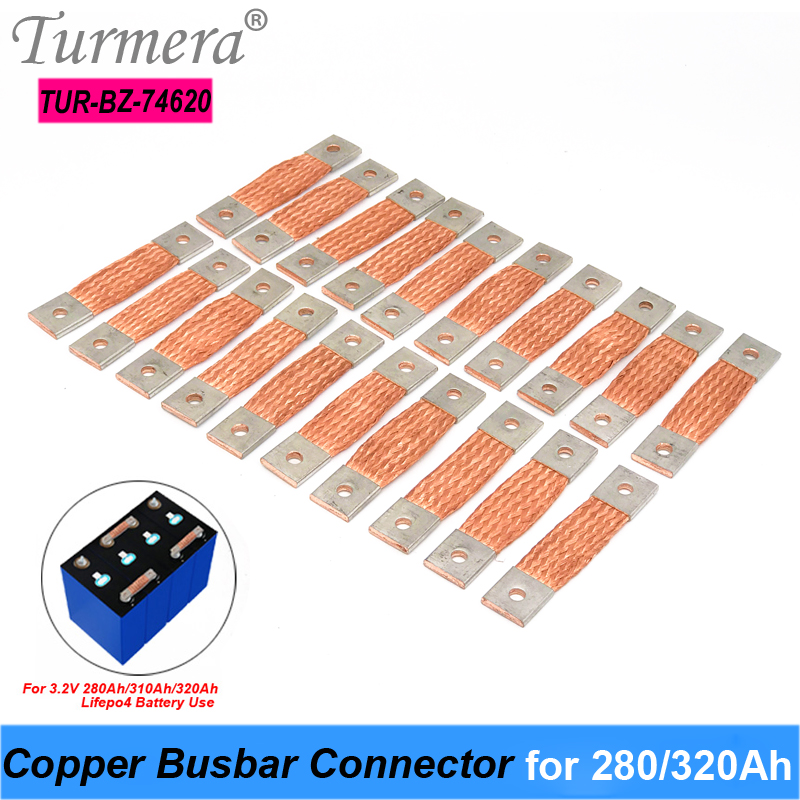 Bus Bar Copper - 堅牢な銅コネクタ12V,74mm,2mm,400A,280Ah,310Ah,320Ah,LiFePo4バッテリーで使用