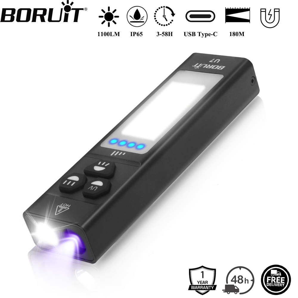 Renewable Energy Sources - BORUiT U7 UV LED EDC懐中電灯 1100LM