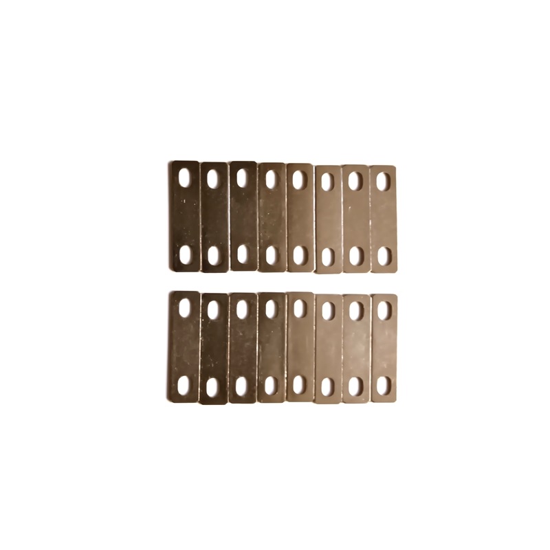 Bus Bar Copper - 16 個バスバーコネクタ銅ニッケルメッキ LiFepo 40 ミリメートル穴中央ピッチ M6