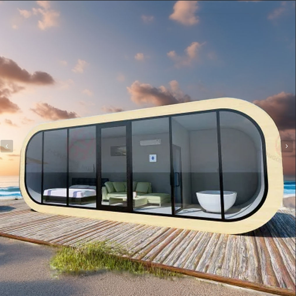 Renewable Energy Yes Please - 環境に優しいアップルキャビン型ソーラー発電モジュール式住宅、省エネ照明付き、完璧なグリーンリビング、CE認証済みコンテナハウス