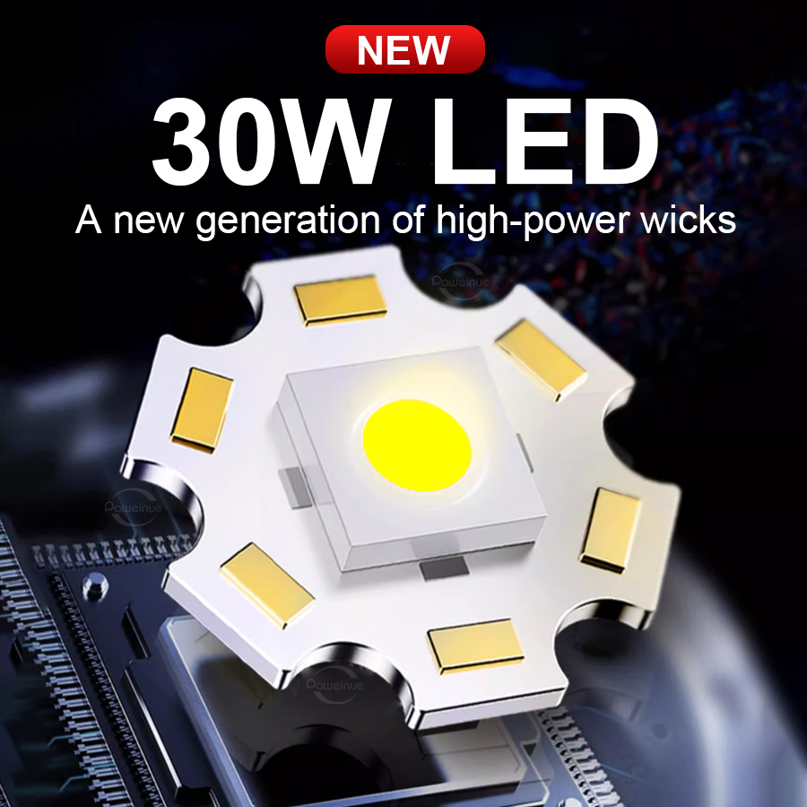 2000000LM ハイパワー LED 懐中電灯タイプ C  - Renewable Energy Sources のレビューと価格