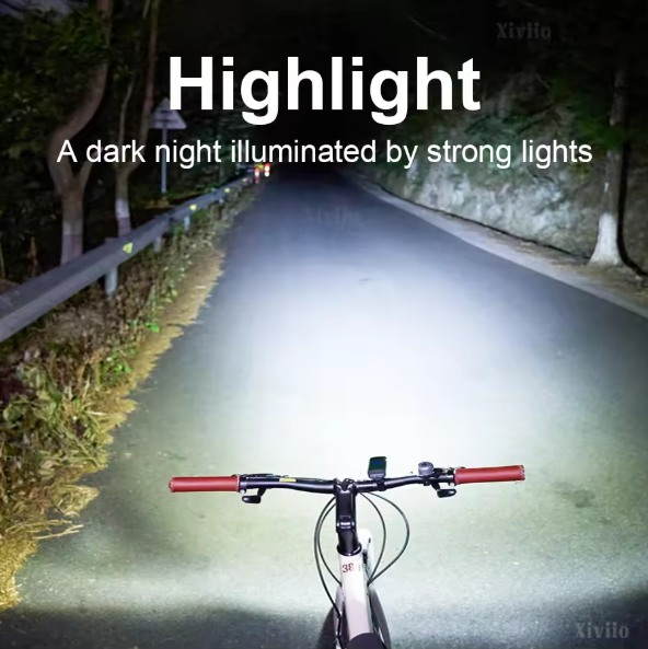 99000LM 5500mAn USB充電式自転車ライトバイ - Renewable Energy Sources のレビューと価格