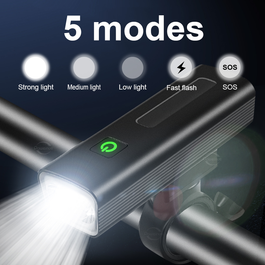 99000LM 5500mAn USB充電式自転車ライトバイ - Renewable Energy Sources のレビューと価格