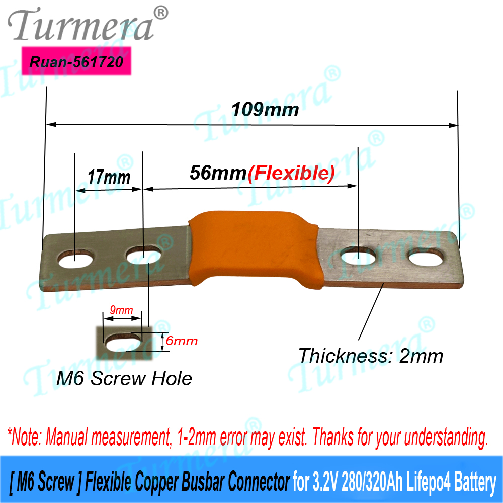 Turmera 12V 24V 48V フレキシブル銅バスバ - Bus Bar Copper のレビューと価格