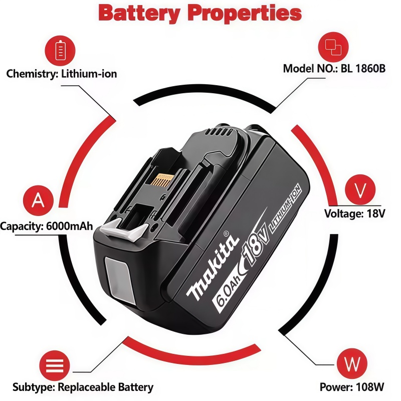 100% オリジナルマキタ 18V バッテリー 6.0 Ah - Renewable Energy Sources のレビューと価格