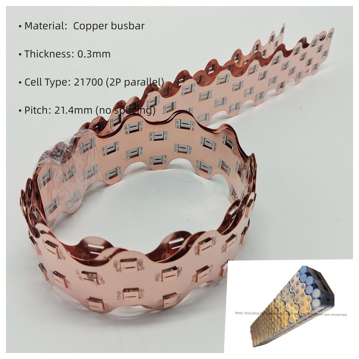 Wellgo-バッテリーパックbusbar、銅製間隔、22. - Bus Bar Copper のレビューと価格